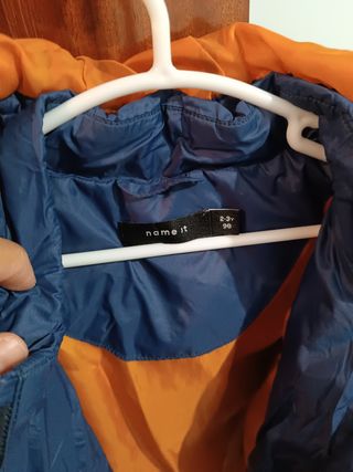 Chaqueta azul y naranja Name It 98