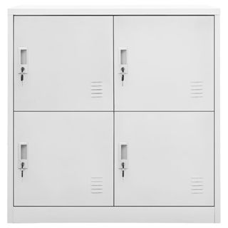 vidaXL Armadio spogliatoio in acciaio grigio chiaro