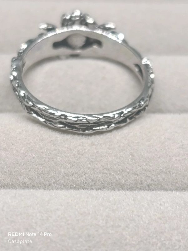 Anillo estilo gótico "Piedra Lunar" DOS TALLAS A10