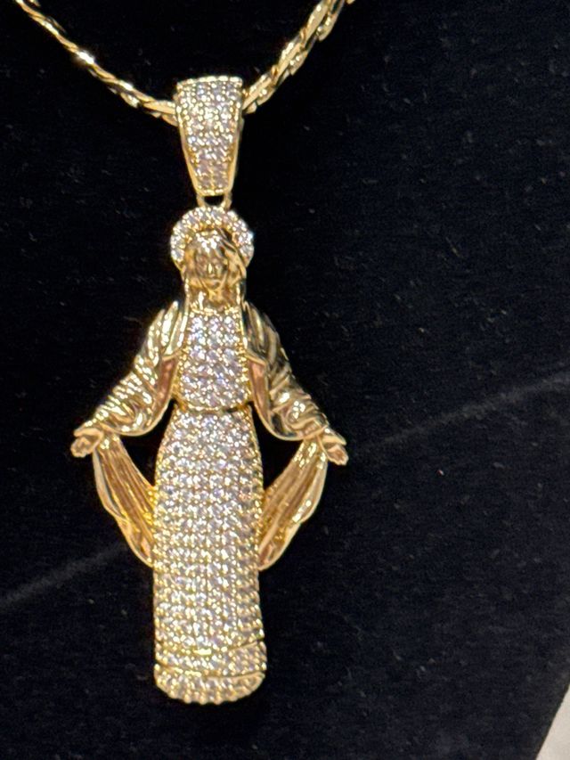 Collar Laminado 14k con Dijes