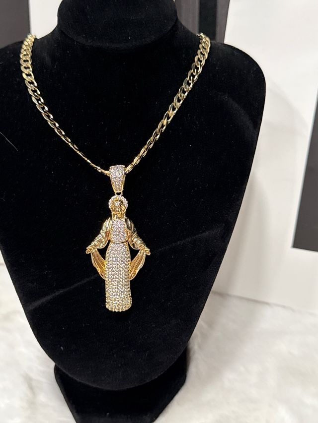 Collar Laminado 14k con Dijes