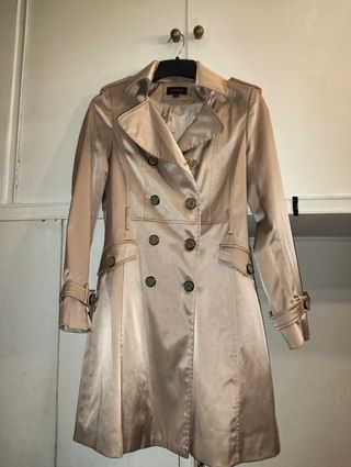 Gabardina satinada beige LORIANA