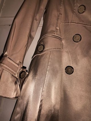 Gabardina satinada beige LORIANA