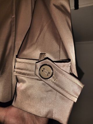 Gabardina satinada beige LORIANA