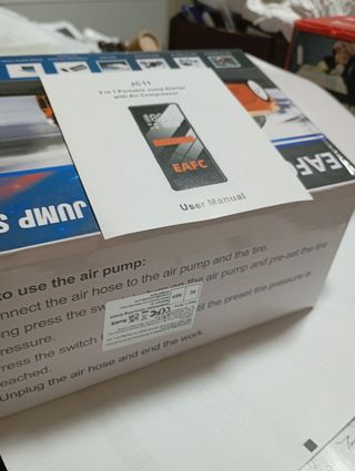 1200AArrancador+Inflador linterna, portátil,NUEVOS