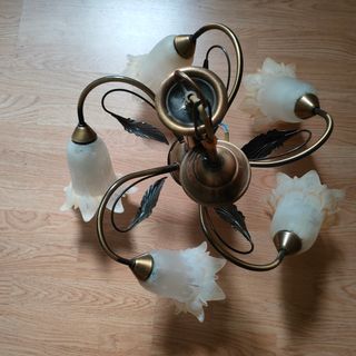 Lámpara de techo y 2 lamparillas