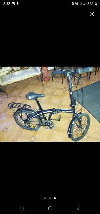 Bicicleta Plegable Negra