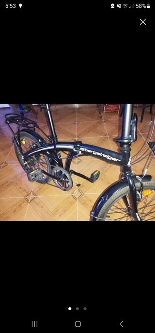 Bicicleta Plegable Negra