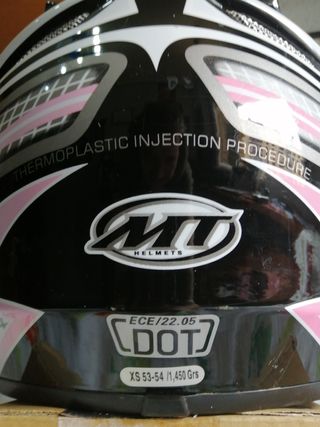 Casco Moto MT Helmets Talla XS