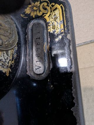 Máquina de coser antigua Singer