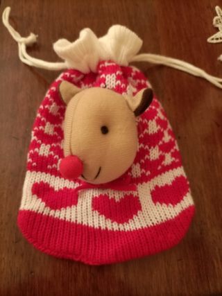 Sacchetto regalo maglia renna Natale