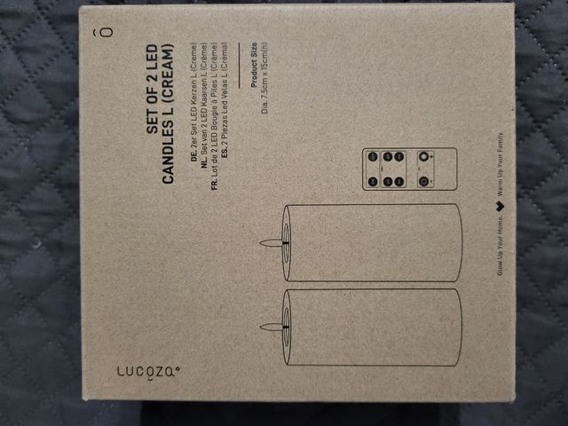 Set 2 Candele LED Tremolanti con Telecomando