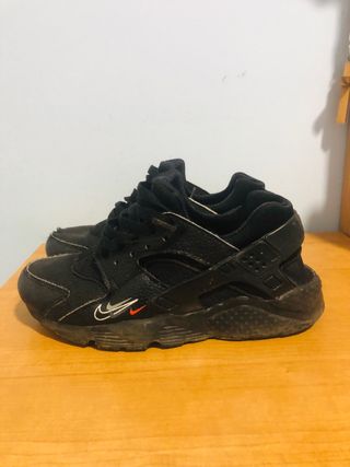 Nike Air Max Huarache Negro Plata