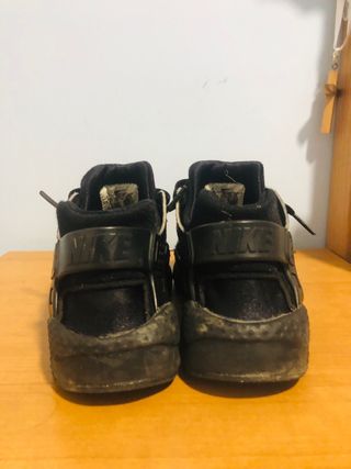 Nike Air Max Huarache Negro Plata