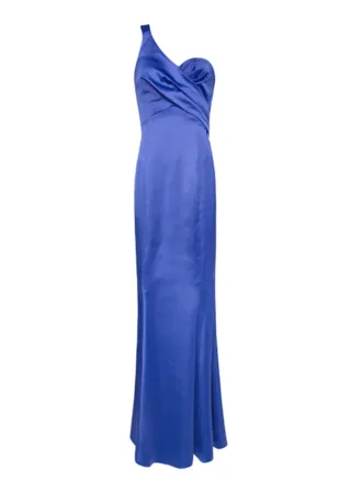 Vestido fiesta Mango azul Talla L