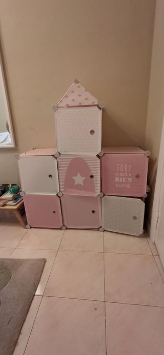 Mueble Almacenaje Infantil tipo tienda de campaña