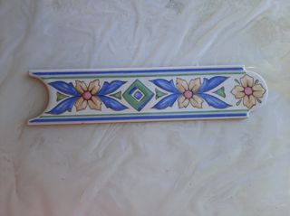Cenefa cerámica decorada  21,5 x 5 cm  
