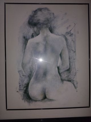 Cuadro abstracto figura femenina