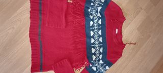 Jersey Rojo y Azul con Flecos