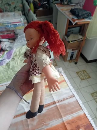 Bambole di pezza anni 80 21cm-30cm 2pz