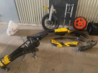 Despiece moto: Amortiguador y horquilla