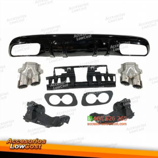 Difusor Trasero Mercedes W205 2019+ 4P / SW Look