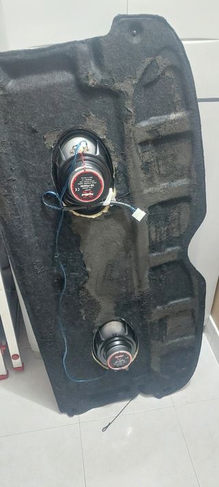 Bandeja de maletero de peugeot 307 con altavoces