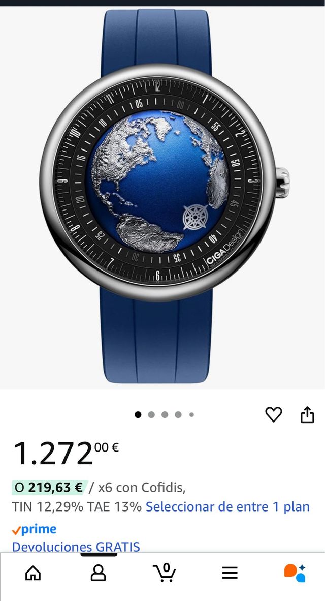 CIGA Design Blue Planet II en Caja/ libroOriginal 