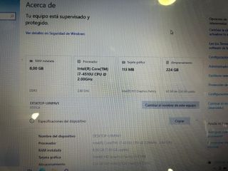 Placa Base Asus X554L Core i7-4510U / 4GB RAM