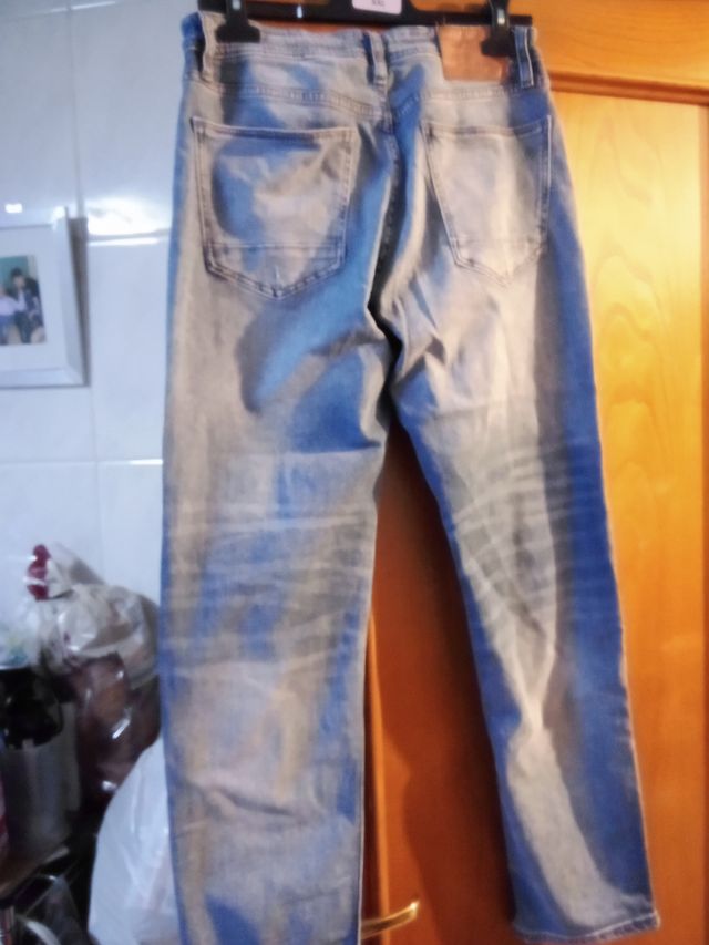 Pantalón vaquero Lefties hombre roto talla 38