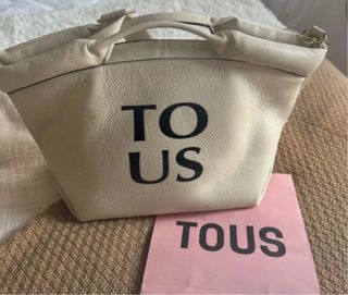 Bolso Tous Piel Beige Negro
