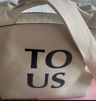 Bolso Tous Piel Beige Negro