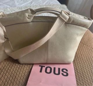 Bolso Tous Piel Beige Negro