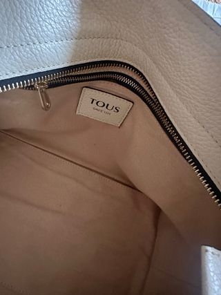 Bolso Tous Piel Beige Negro