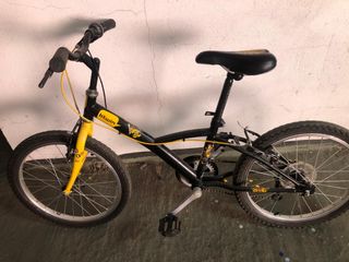 Bicicleta BTWIN Negra y Amarilla