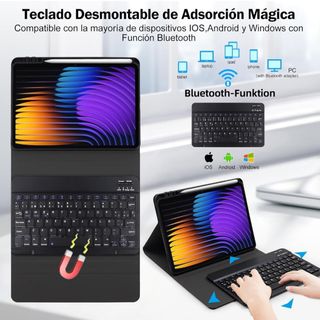 Funda con Teclado Bluetooth Desmontable