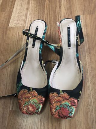 Zapatos Zara Talla 36 Flores