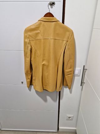 Americana Cuero auténtico SAGA IBANEZ Talla 42 Ita