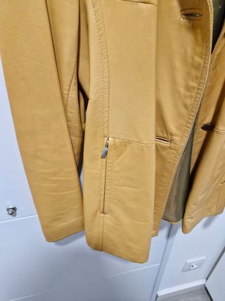 Americana Cuero auténtico SAGA IBANEZ Talla 42 Ita