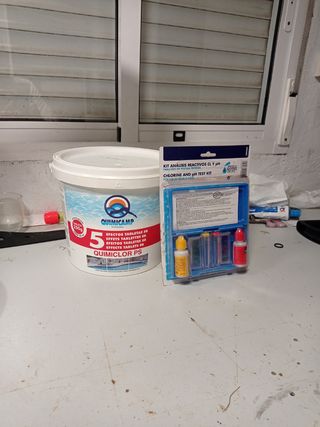 Quimicamp Quimiclor PS y Kit Análisis Piscina
