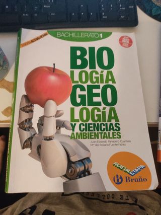 Libro biología, 1° bachillerato.