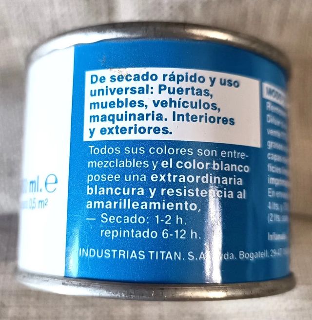 Esmalte Titanlux Amarillo Real 50ml