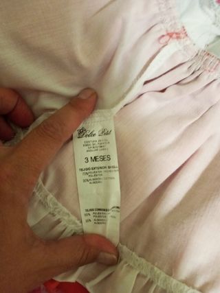 Vestido Dolce Petit niña T.3 meses