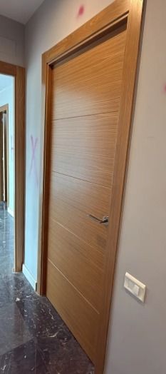 Puertas de madera para paso 72cm, 3ud