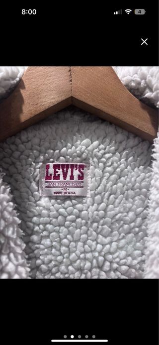 Tejana Levi's con borrego Made in USA