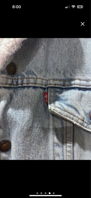 Tejana Levi's con borrego Made in USA