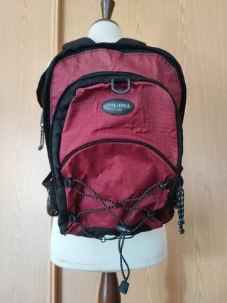 Mochila Coronel Tapioca Negra y Roja