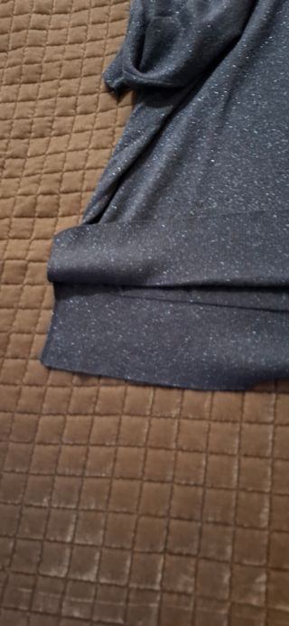 Jersey fino azul con brillos