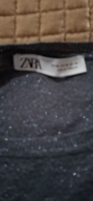 Jersey fino azul con brillos