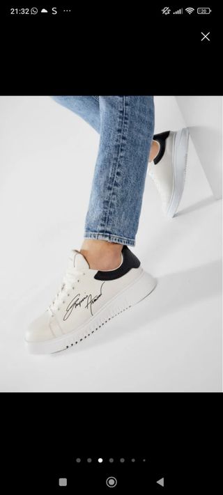 Zapatillas Emporio Armani Hombre Blancas y Negras